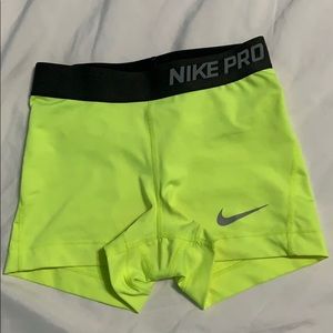 Nike Pro Dri-Fit Neon Shorts